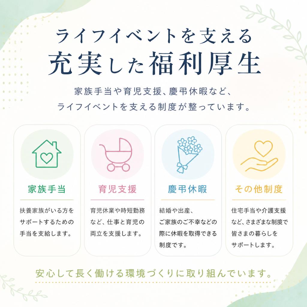 充実した福利厚生