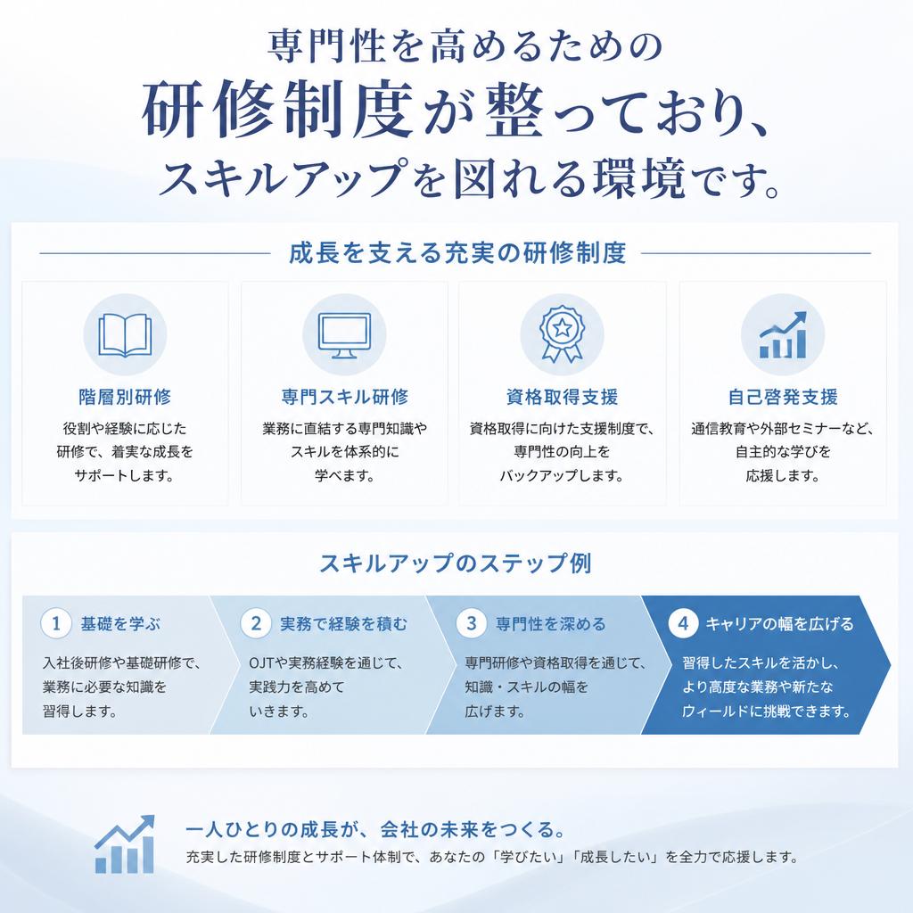 5. 充実した研修制度
