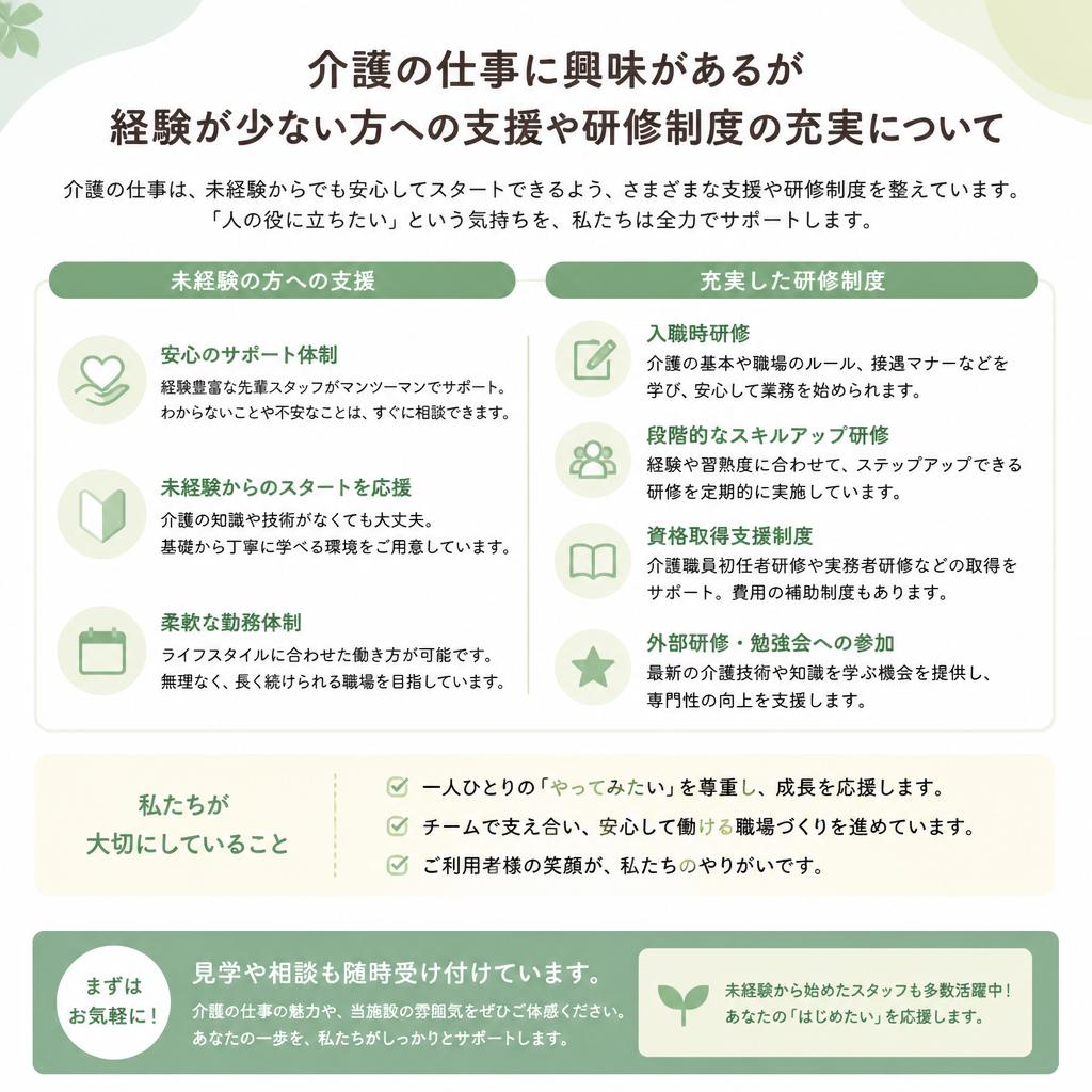 5. 未経験者・ブランクのある方へ