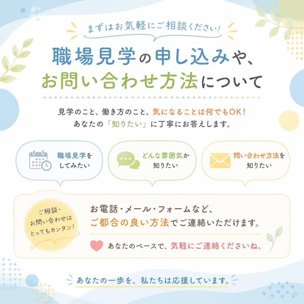 7. お問い合わせ・職場見学のご案内