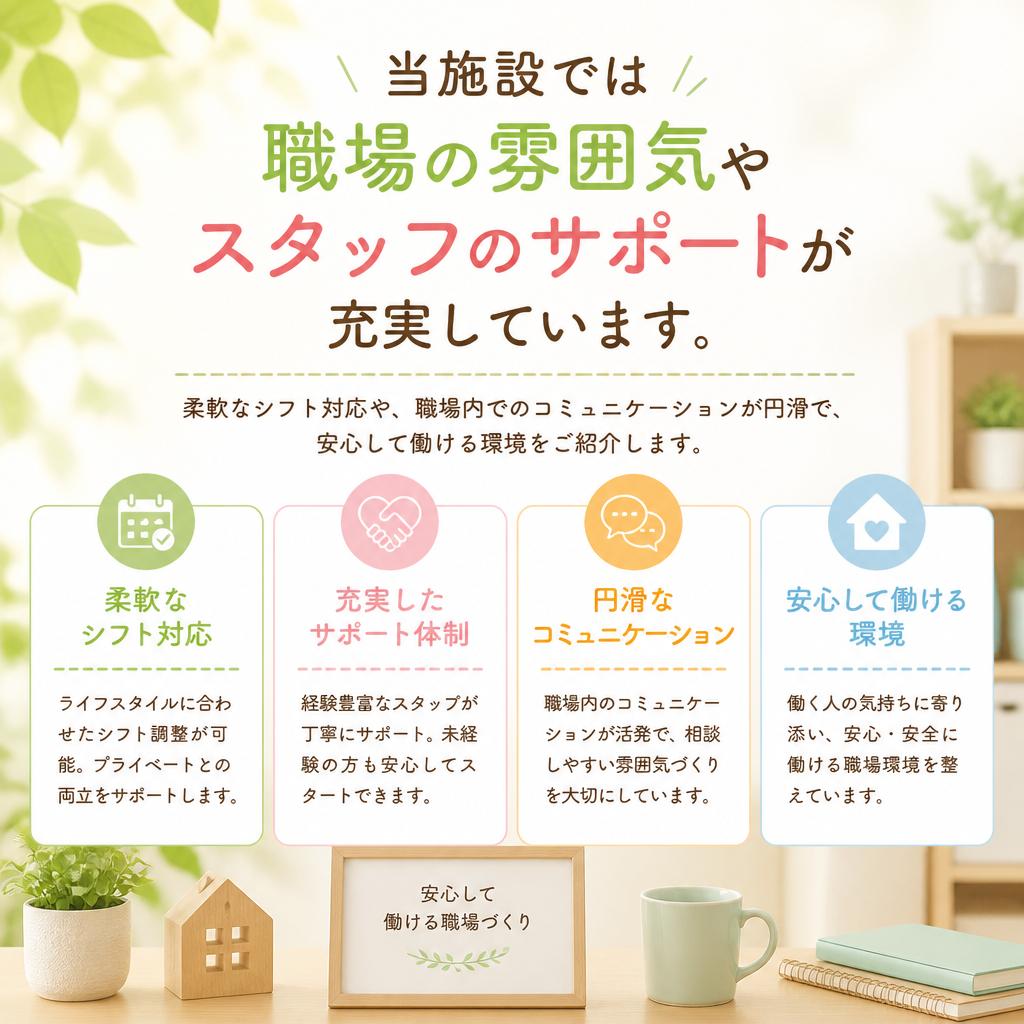 働きやすい環境の魅力
