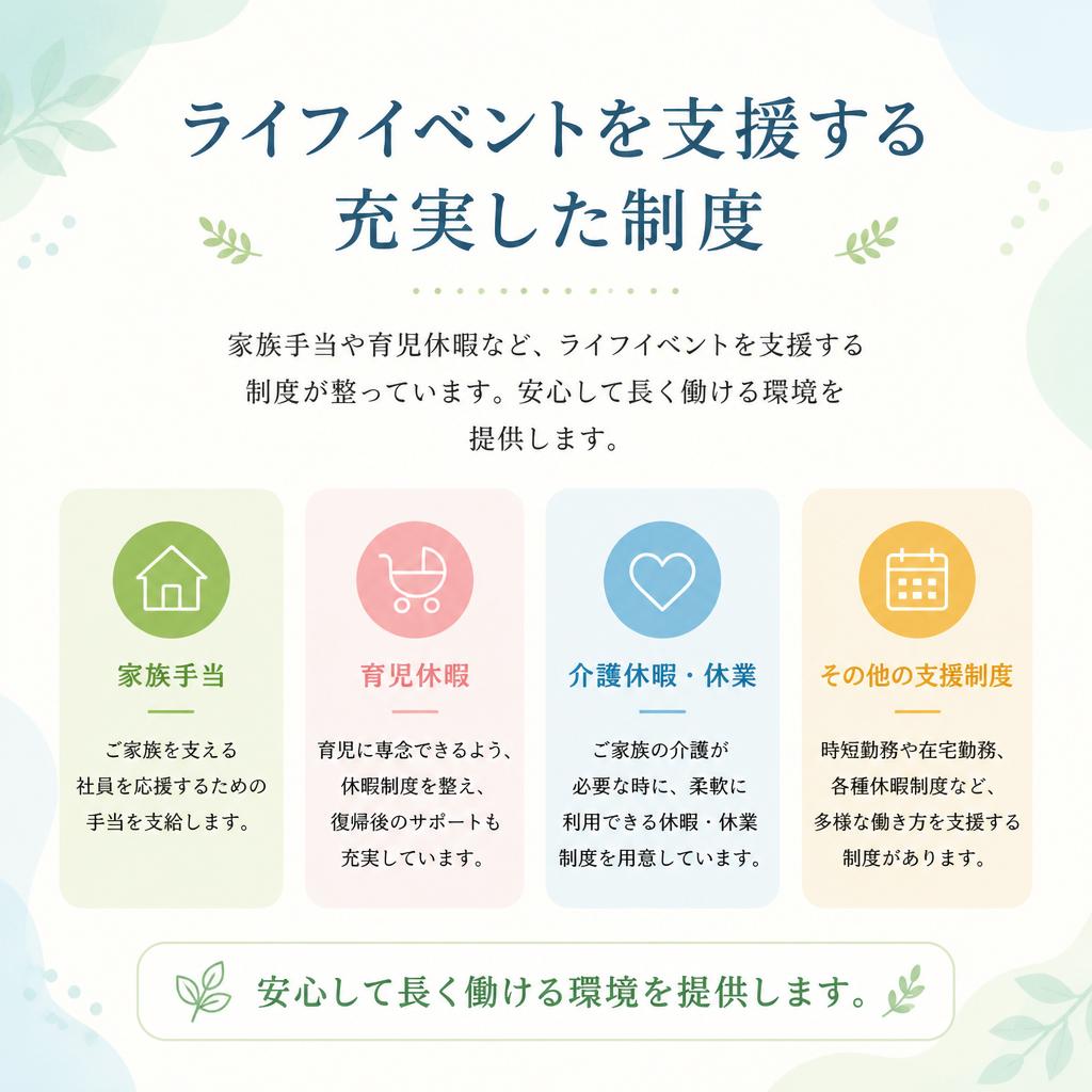 充実の支援体制