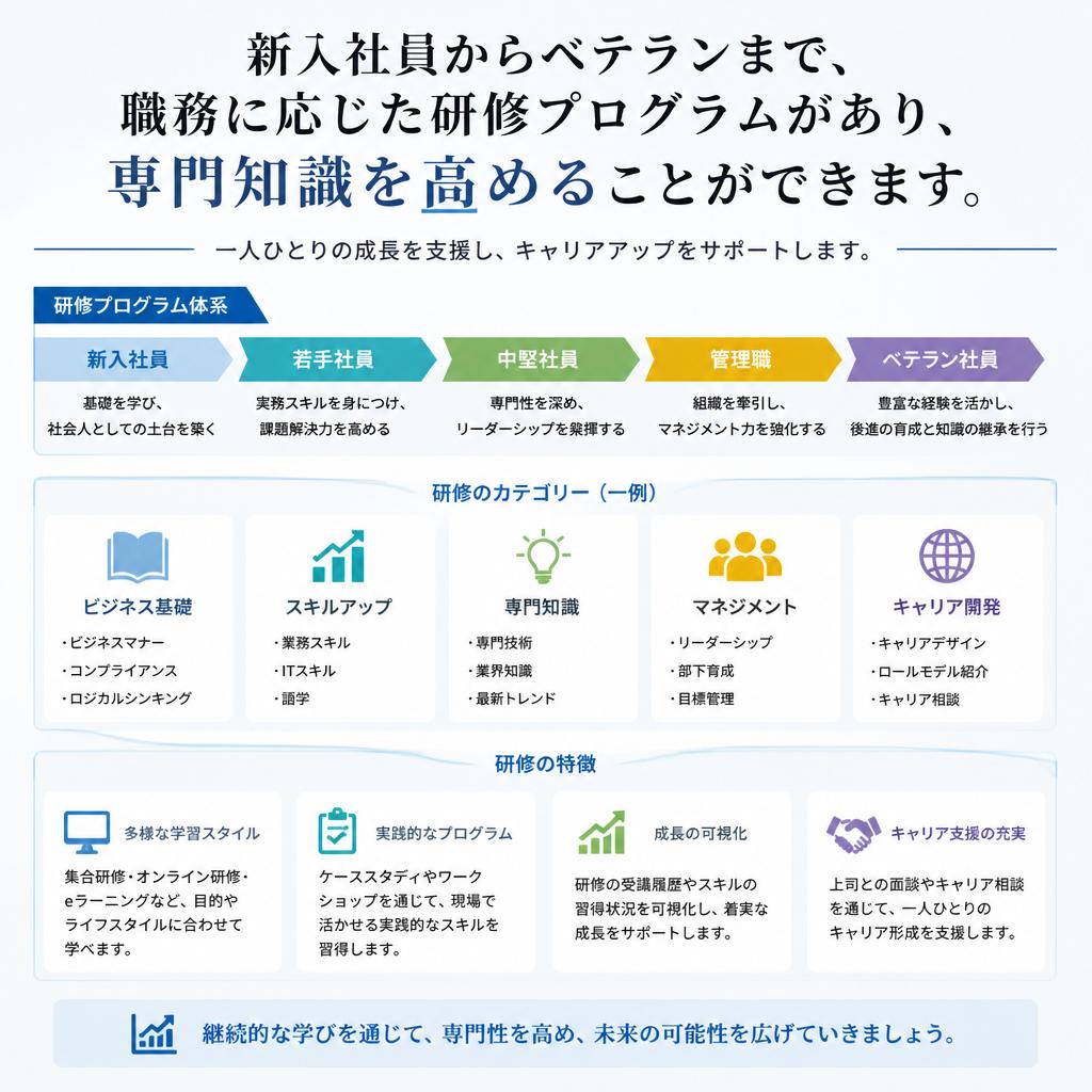 4. 充実した研修制度