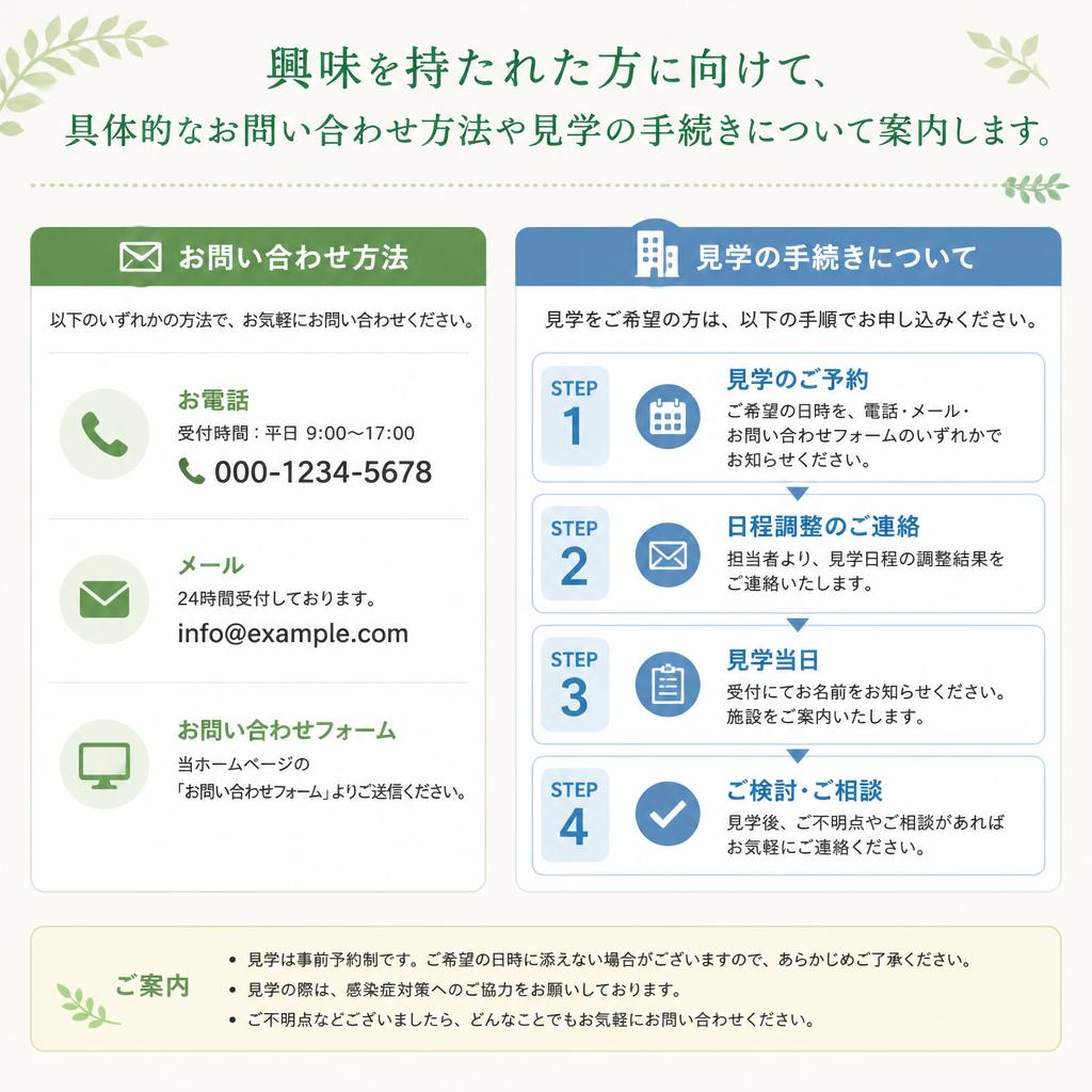 7. お問い合わせ・見学のご案内