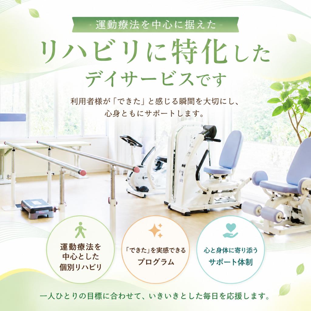 運動療法の特化型デイサービス