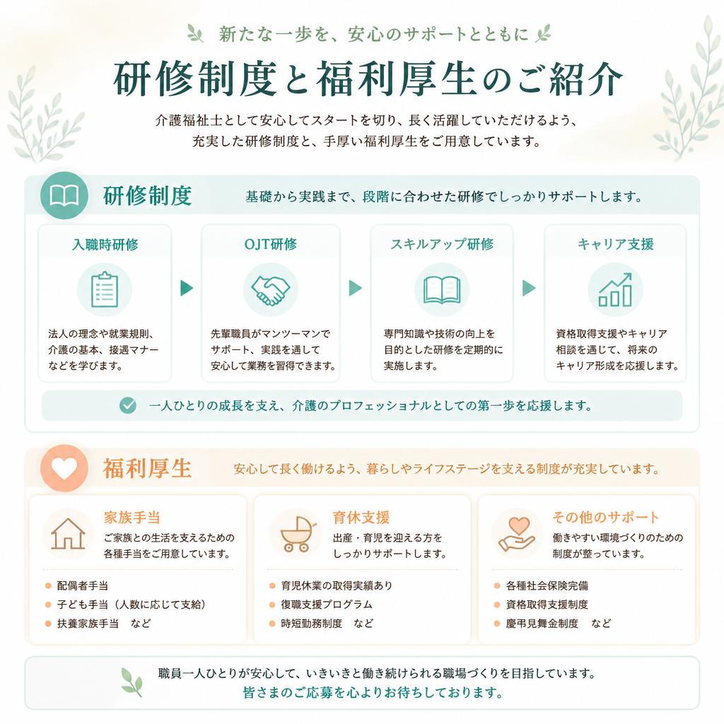 充実のサポート体制