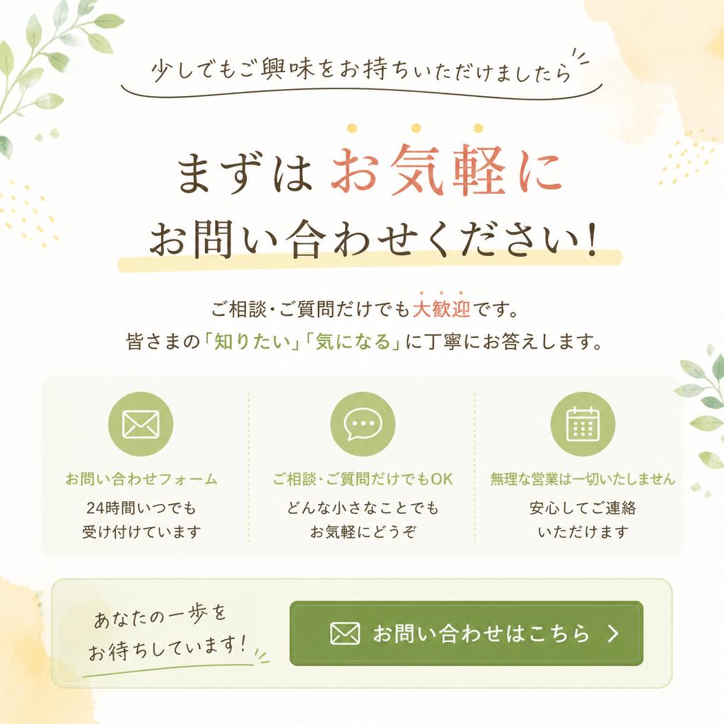 今すぐお問い合わせを！