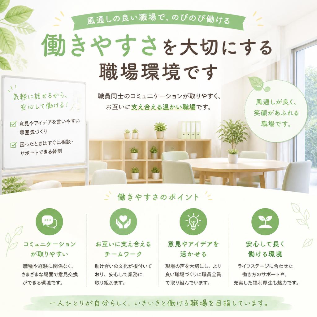 職場環境について