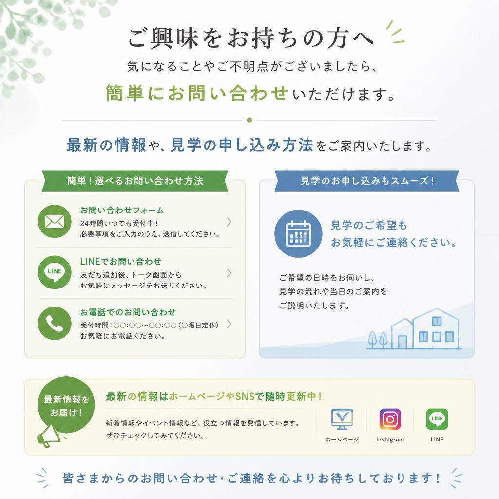 気軽にお問い合わせを！