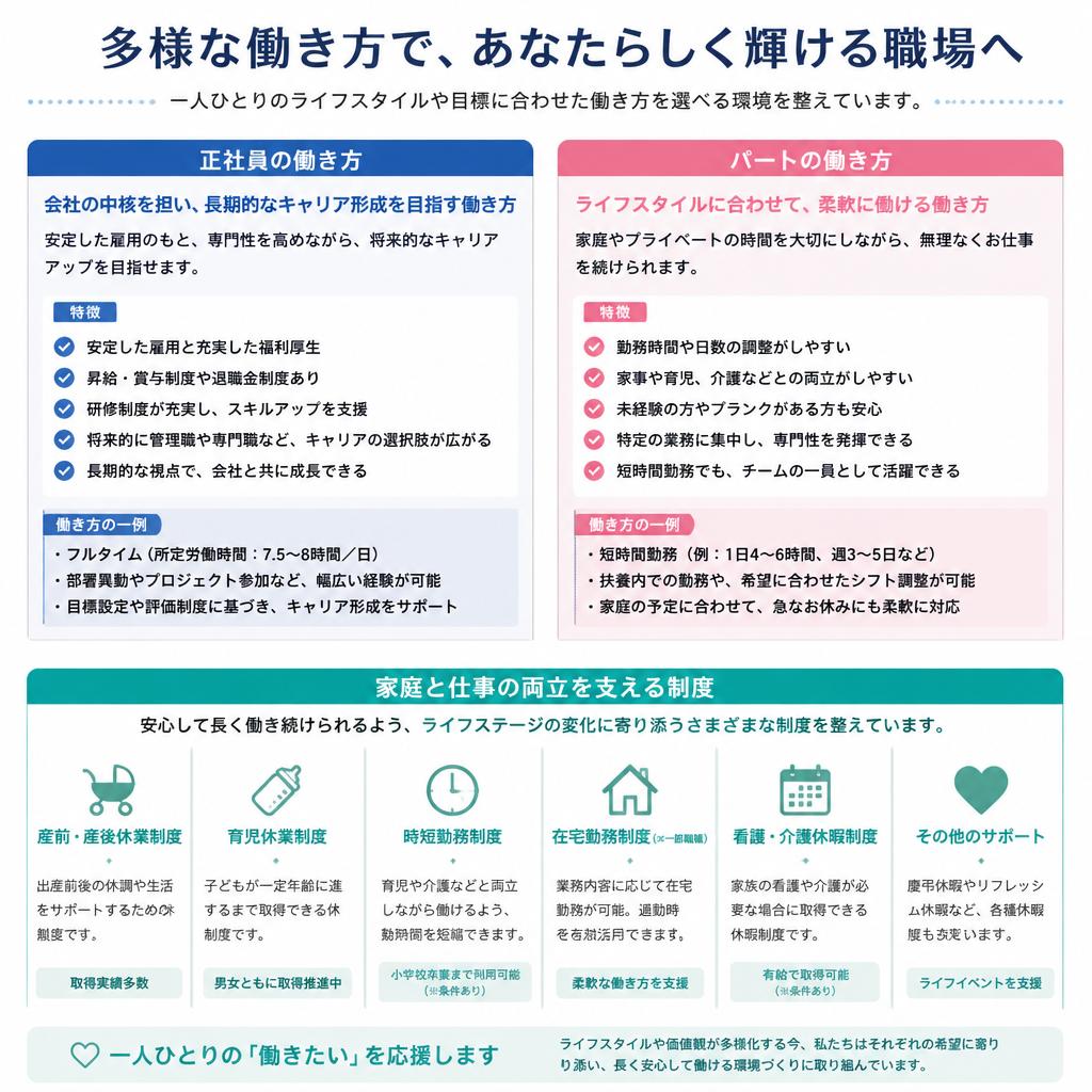 ライフスタイルに合わせた働き方