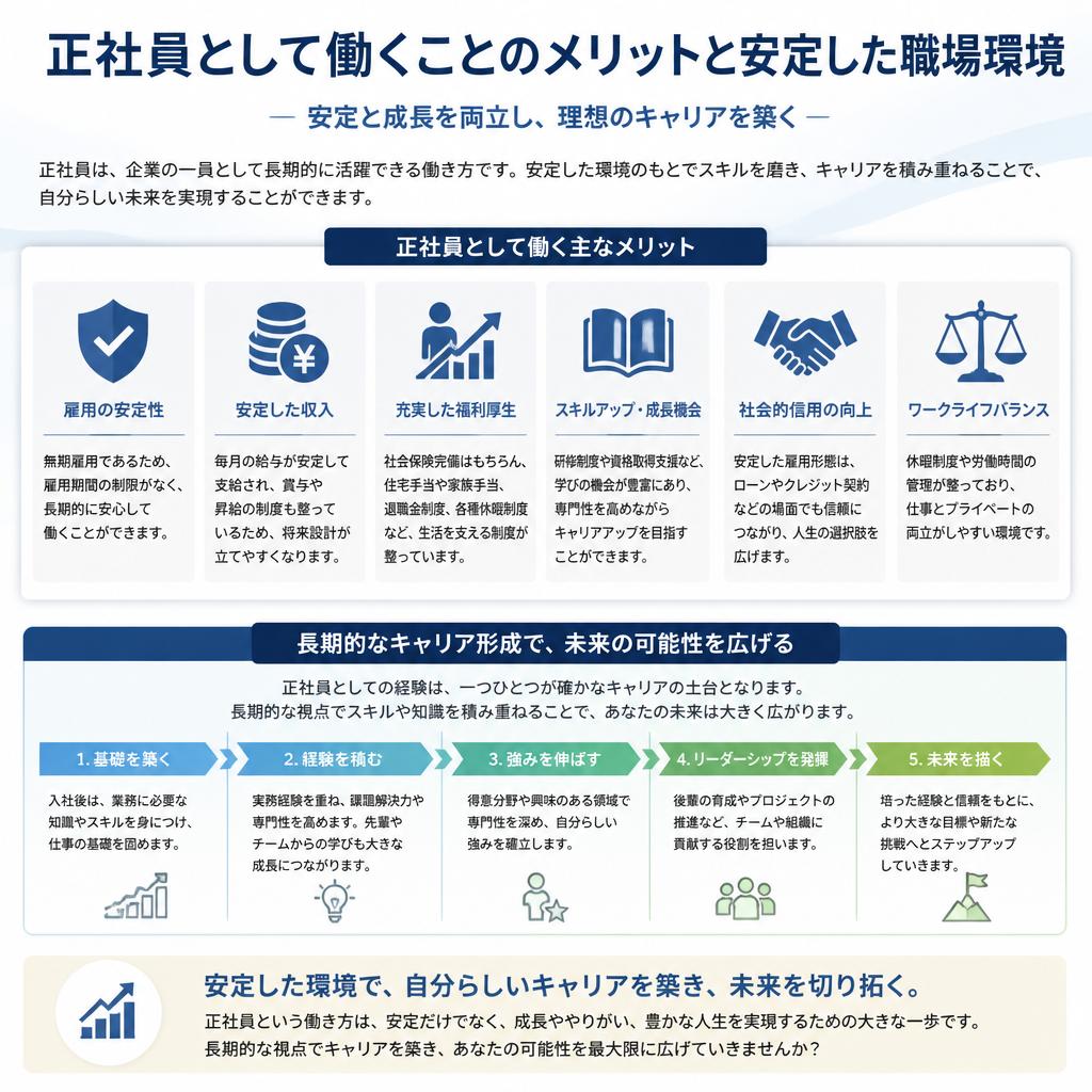 正社員としての安心感