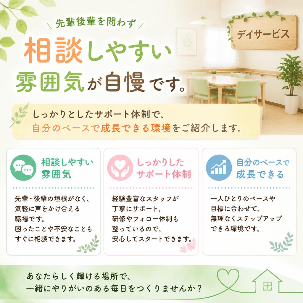 風通しの良い職場環境での仕事と成長