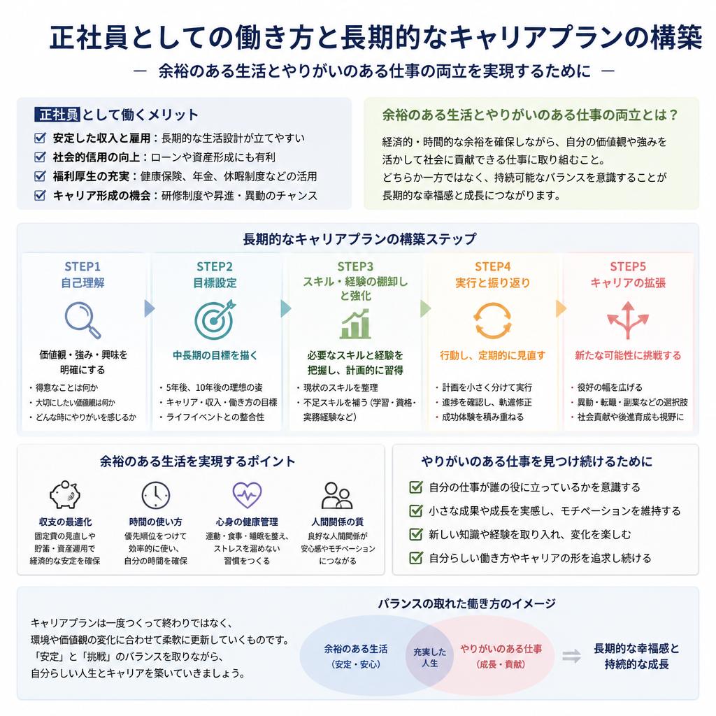 正社員としての安定したキャリアプラン