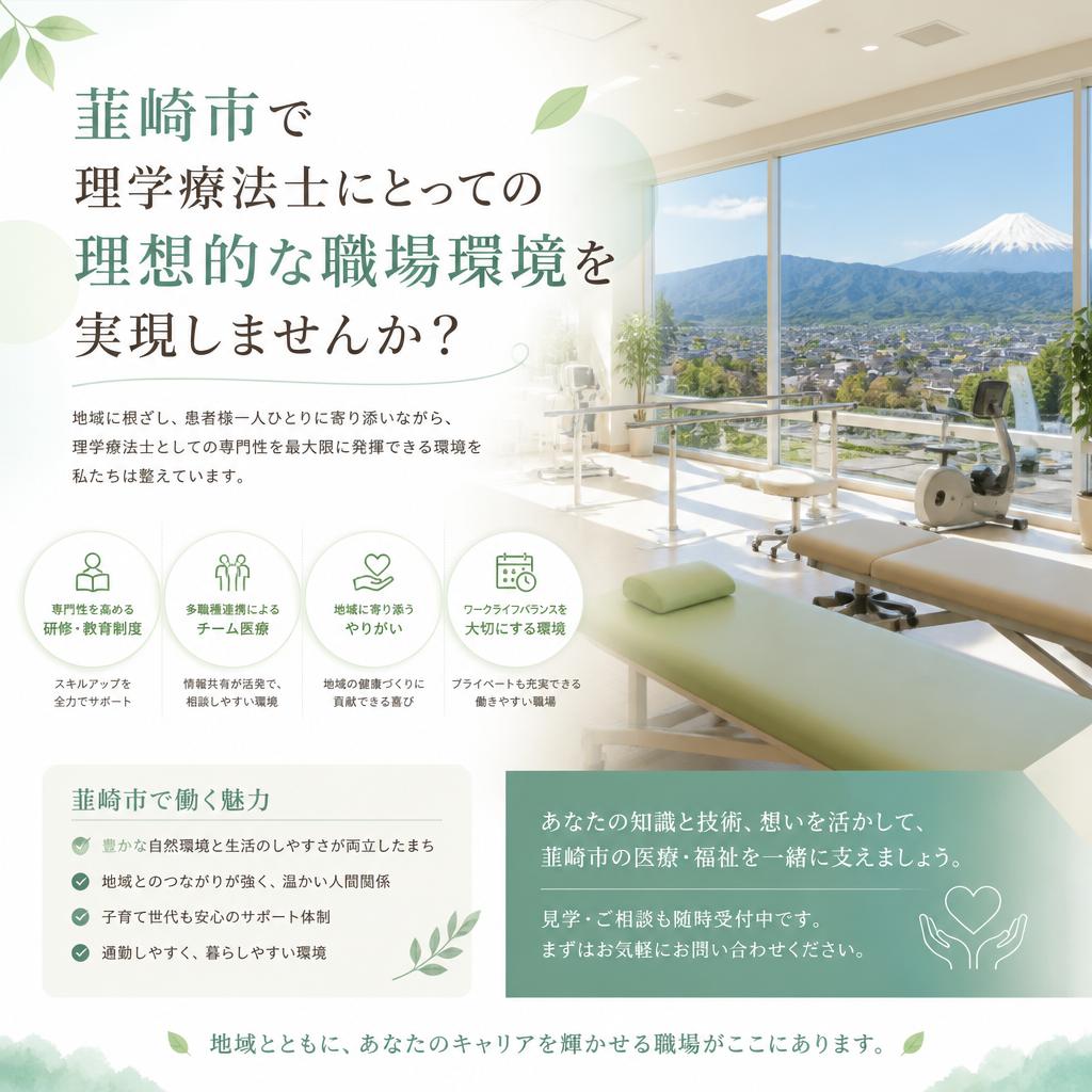 韮崎市で理学療法士にとっての理想的な職場環境を実現しませんか？
