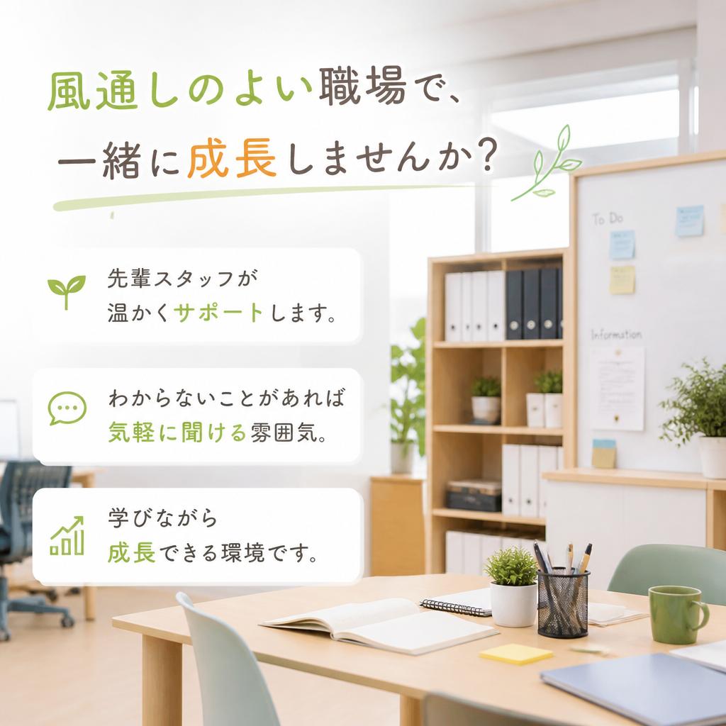 4. 先輩スタッフの温かいサポート体制