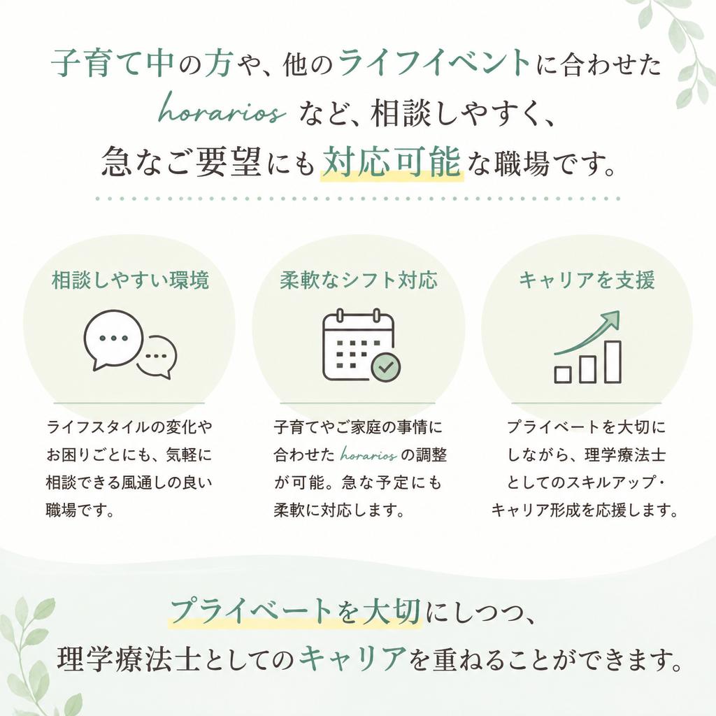 自由な働き方を支える体制