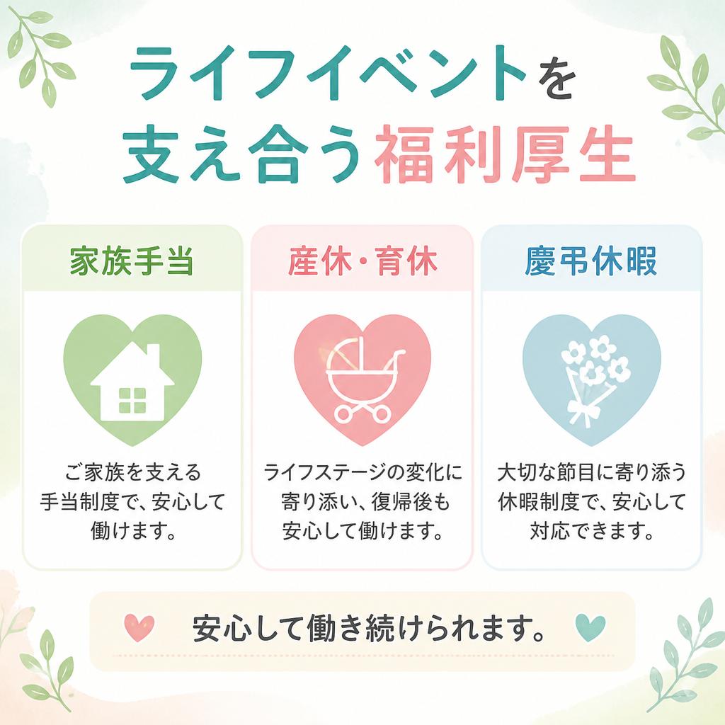 充実の福利厚生